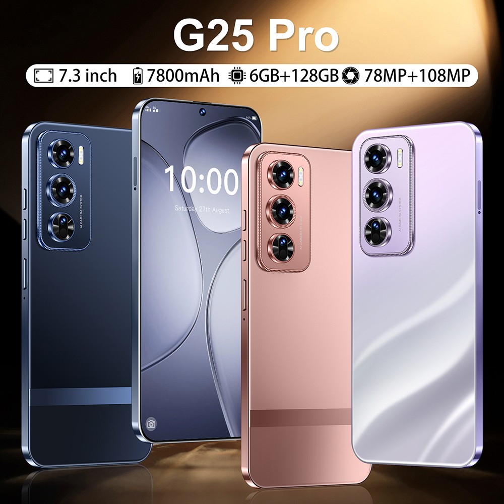 Smartphone P9 Pro 5G Débloqué - Écran 6.8", 128 Go, 6800 MAh, Android 15, Double SIM