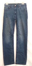 Levis Strauss Girls Signature Jeans Sz 16 28x30 Adjustable Waist Dk Wash