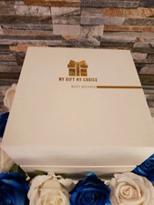 Gift Box With Chocolate and Flowers Birthday, Customised  Valentines Day Gift