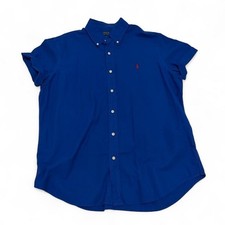 Blue Polo Ralph Lauren Button Up Shirt - Size Large