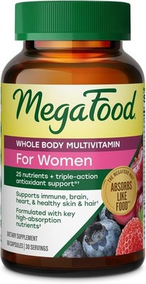 MegaFood Whole Body Womens Multivitamin  Vitamin D3 K2 Magnesium Citrate, Folate