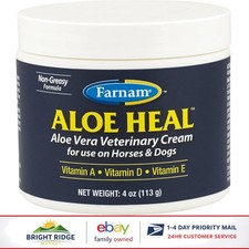Aloe Vera Veterinary Cream for Dogs and Horses, Soothing Skin Treatment 4oz