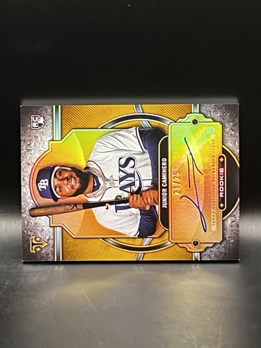 Junior Caminero 2024 Topps Certificado Oro Automático #RA-JC -21/25 - Imagen 2 de 3