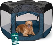 Portable Pet Playpen Dogs  Cats Extra Large Indoor Kitten Playpen W/ Mesh Sides