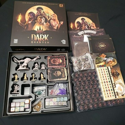 The Dark Quarter (Board Game, 2025) base core Lucky Duck Games mystery COMPLETE