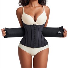 Waist Cincher Shaperwear Women Full Body Double Belt Wrap Corset Trainer