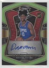 2020 Panini Select Rookie Signatures Neon Green Prizm /99 Daniel Oturu Auto 3h1