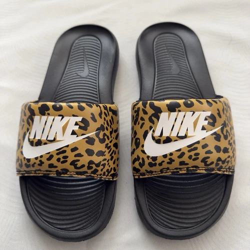 Nike Victori One Slide stampa leopardata CN9676 700 donna taglia 5 nuove senza scatola