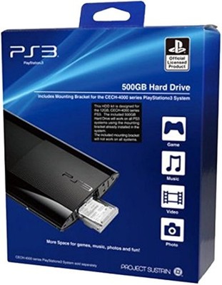 PS3 500GB Hard Drive For Super Slim PS3 Console PlayStation Very