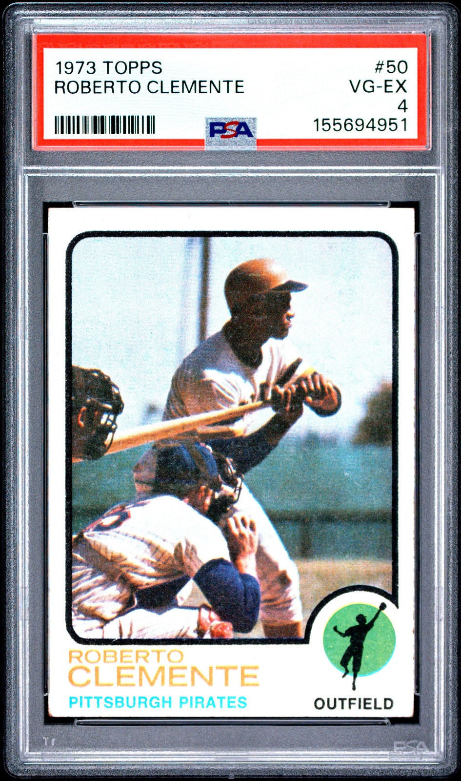 1973 TOPPS #50 ROBERTO CLEMENTE PSA 4