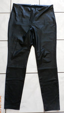 Good American GLV327 Faux Leather Pants Black Size 6 / XL High Rise pull on H611