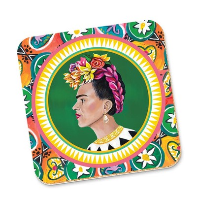 Frida Kahlow Viva la vida  Coaster   By LaLa Land