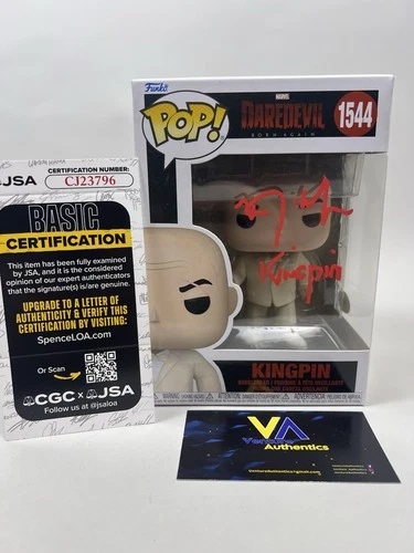 Vincent D'Onofrio Signed Kingpin Wilson Fisk Daredevil Funko 1544 w/ JSA COA