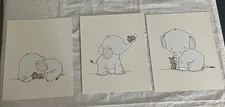 Sweet Melody Designs Elephant Nursery Prints set of 3