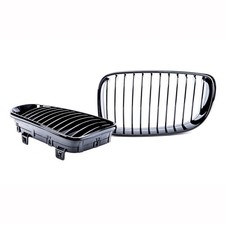 K�hlergrill Frontgrill Sport Schwarz Glanz passend f�r BMW E81 E82 E87 E88