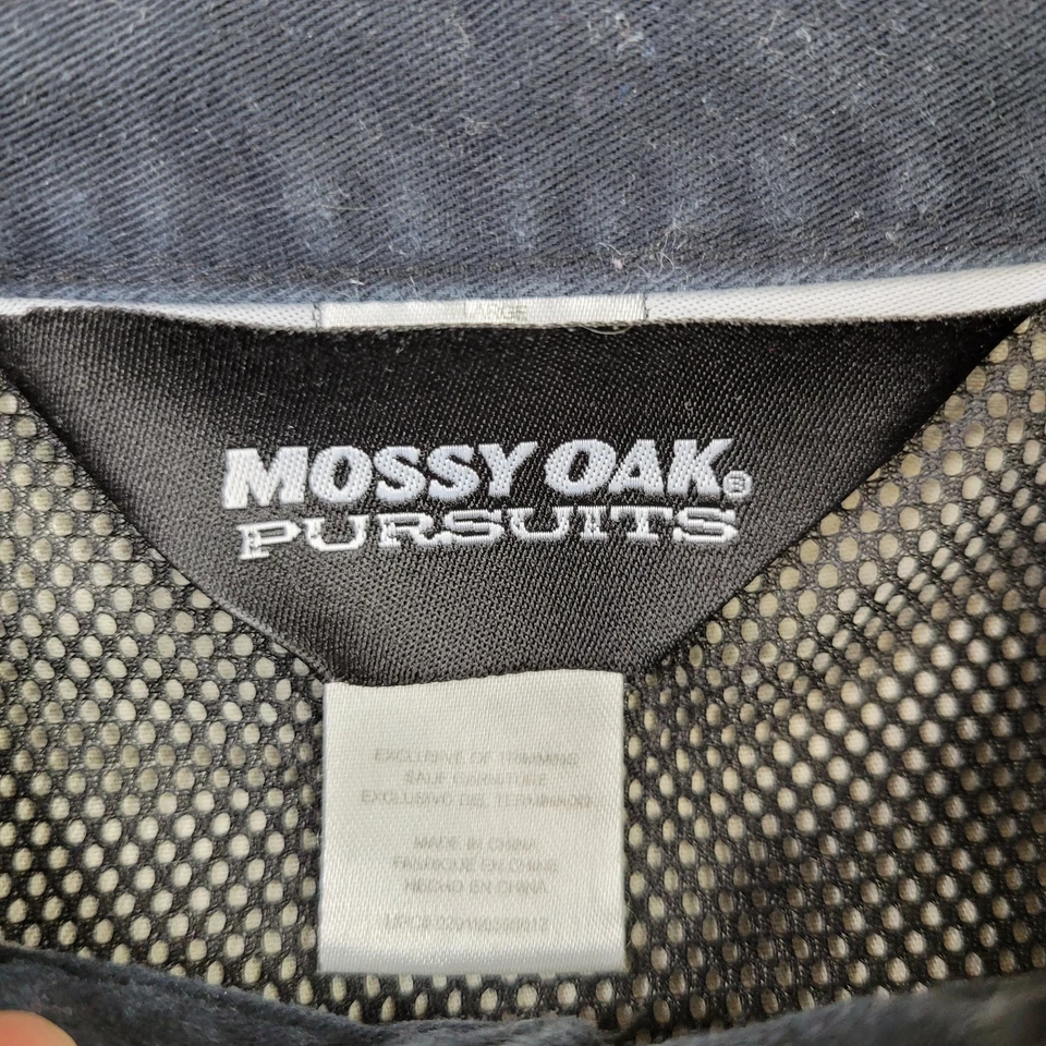 Camisa Mossy Oak Pursuits Para Hombres XL Camuflada Manga Larga Abotonada Caza Exterior Foto 4 de 4