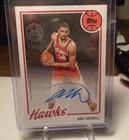 2025-26 Topps 1980-81 Basketball Rookie Asa Newell #80B2R-AN Auto 0m86