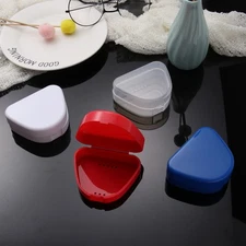 4 Pcs Denture Container Case Retainer Orthodontic Storage Aligner