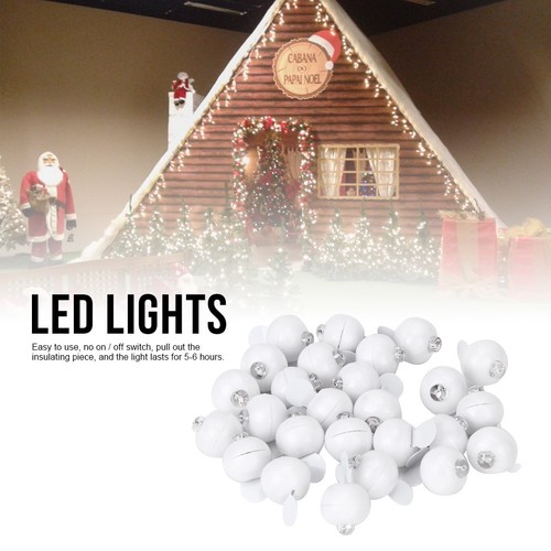 (Colorful)100Pcs Mini Round LED Balloon Lights Ball Lamps Christmas Wedding - Bild 2 von 11