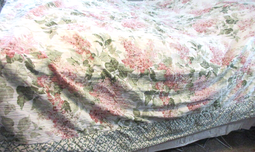 Pine Cone Hill King Size DUVET Cover SHAMS EURO THROWS HYDRANGEA FLORAL COTTAGE - Picture 10 of 13