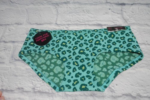 NOBO NO BOUNDARIES WOMEN'S UNDERWEAR BIKINI PANTY LEOPARD PRINT BLUE HIPSTER XL - Picture 11 of 12