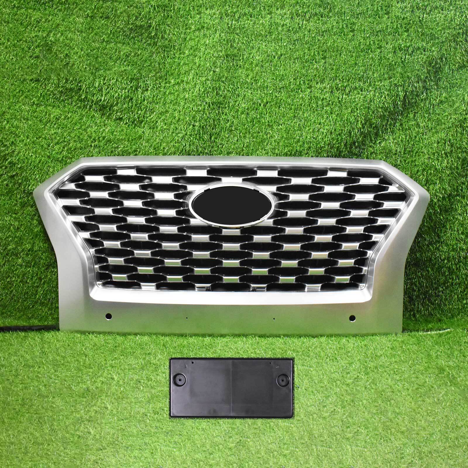 Front Bumper Grille Silver Sensor Hole For 2020-2022 Hyundai Palisade 86350S8010