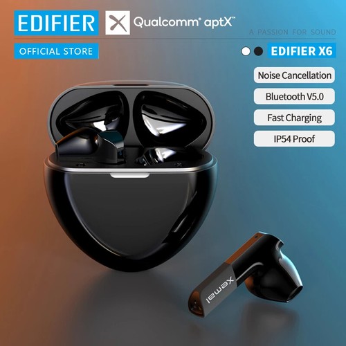 Edifier X6 TWS AptX True Wireless Earphone Bluetooth 5.0 Earbuds Water  resistant | eBay