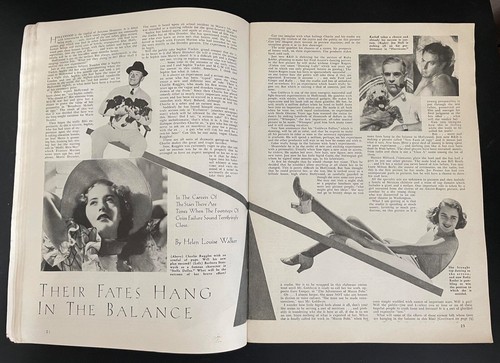 SILVER SCREEN Magazine - JOAN BLONDELL Cover Over 100 Great pics - Aug, 1937 - Picture 6 of 12