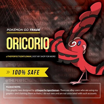 Oricorio Baile Style Pokemon #741 GO - Regional Pokemon - READ INSTRUCTIONS