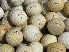 36 Vintage Used Golf Balls Mixed Lot - Display, Collection, etc