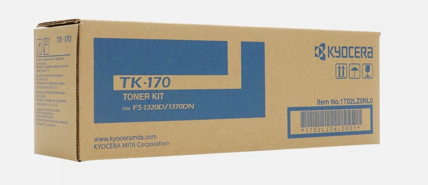 Cartouche de toner Kyocera TK-170 noir original 1T02LZ0NLC pour imprimante FS-1320D