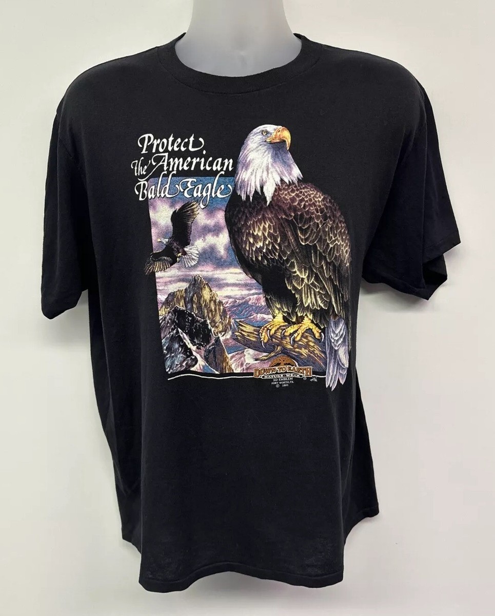 MADE WORN RAMONS EAGLE Tシャツ Vintage 1991 3D Emblem Bald Eagle Down To Earth Nature Wear T
