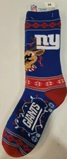 NFL New York Giants Ugly Sweater Socks, New (SWEATER STRIPE)
