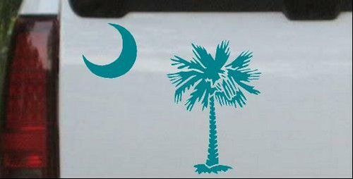 Calcomanía Palmetto Palm Tree Luna ventana para automóvil o camión computadora portátil - Imagen 24 de 32