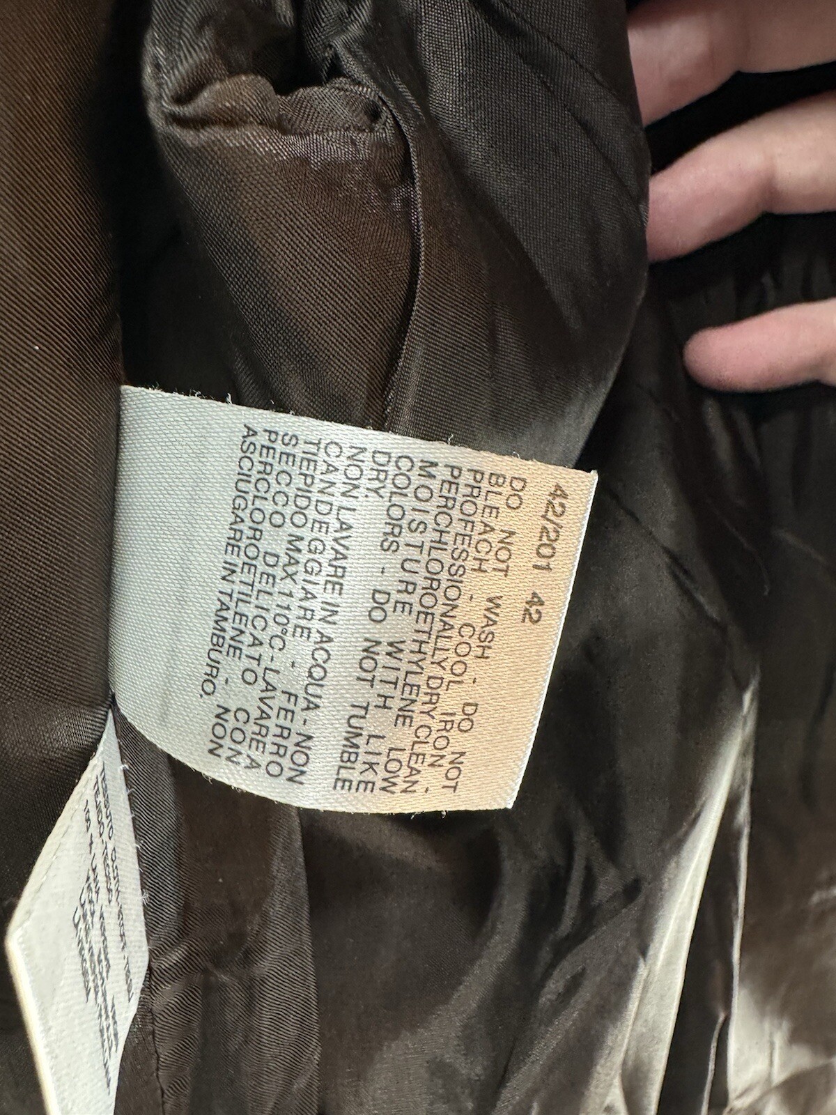 MaxMara 2-Button Solid Black Black Blazer Jacket … - image 8