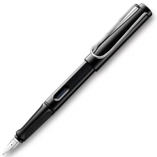 LAMY Safari Shiny Black Medium Fountain Pen (L19BKM)
