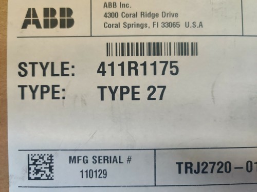 1 PIEZA NUEVO ESCUDO DE CIRCUITOS ABB 27 411R1175 se envía desde California EE. UU. - Imagen 4 de 4