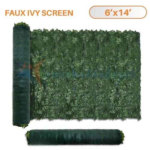 4/6 ft Artificial Faux Ivy Leaf Privacy Fence Screen Decor Outdoor Balcony Hedge - Picture 19 of 20