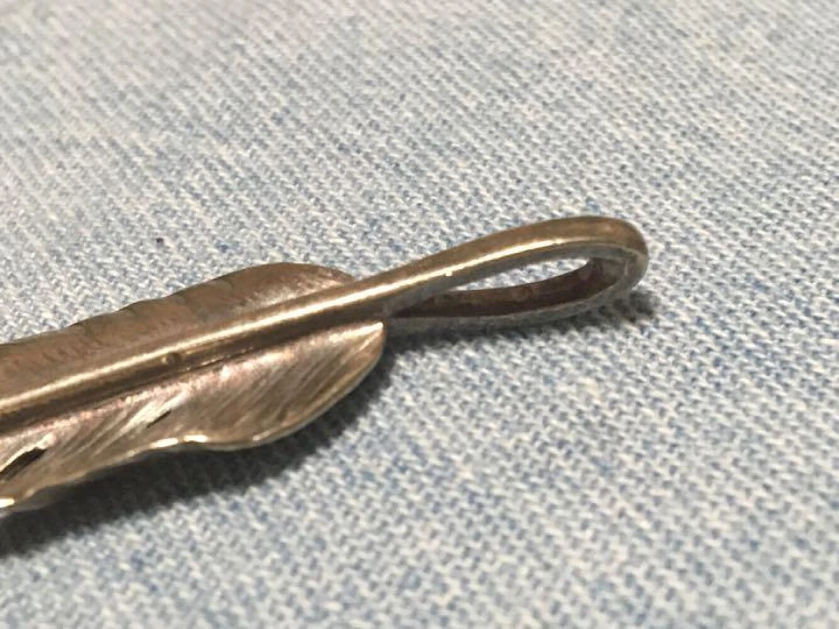 Goro's Feather Old Extra Large Silver 18k Rose Gold Plated Left '98 Harajuku