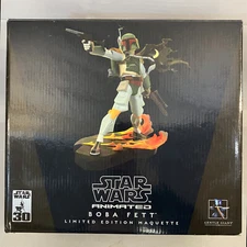 Star Wars Animated Boba Fett Limited Edition Maquette Gentle Giant 2006 Boxed