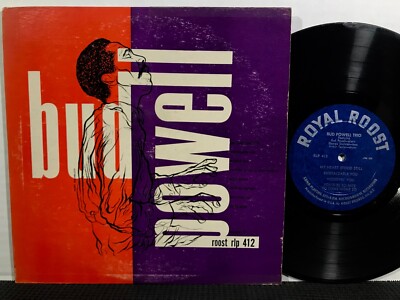 BUD POWELL TRIO 10  LP ROYAL ROOST RLP 412 MONO DG 1953 Jazz TAYLOR DUVIVIER