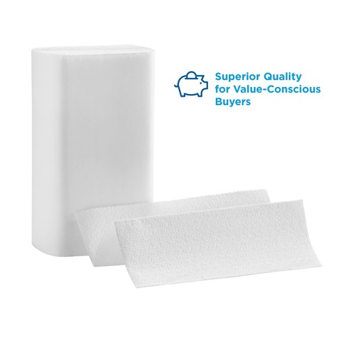 Professional Blue Select Multi-Fold 2 Ply Paper Towel,9 1/5 x 9 2/5,White,125/PK - Picture 3 of 6