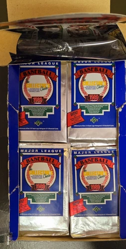 1989 UPPER DECK LOW SERIES PACKS from a  BBCE FASC BOX  (BUYING 9 PACKS) GRIFFEY