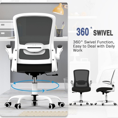 Office Chair, Ergonomic Desk Chair with Adjustable Lumbar Support, High Back Mes - Picture 87 of 95