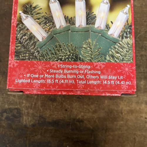 NEW HOLIDAY STYLE (70) INDOOR: OUTDOOR: MINI LIGHTS: CLEAR BULBS: 14.5" FT - Picture 2 of 5