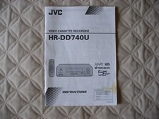JVC HR-DD740U VCR Original Owners Instruction Manual