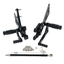 CNC Adjustable Racing Rearsets Foot Pegs Footrest For Suzuki GSXR 1000 2007-2008