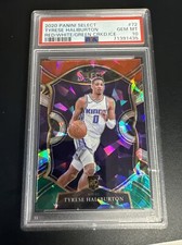 2020 Select Tyrese Haliburton Rookie Card RC Red White Green Cracked Ice PSA 10