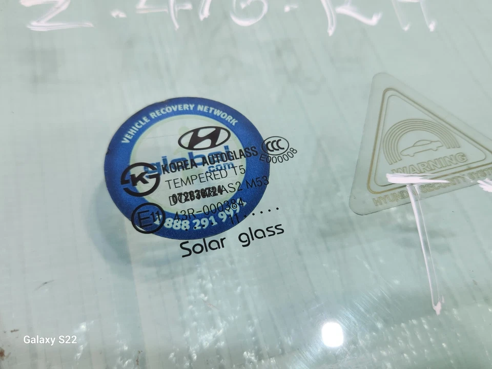 2010-2016 Hyundai Genesis Coupe Front Right Passenger Side Door Window Glass OEM - Image 4 of 4