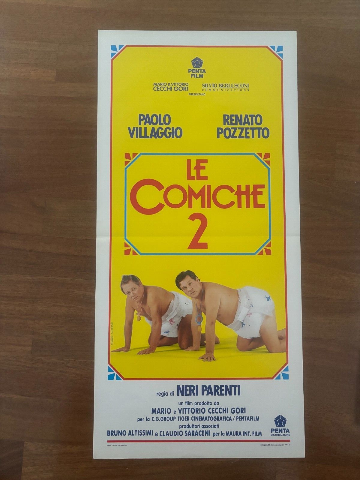 Locandina originale film Le comiche 2 (1991) - Regia di Neri Parenti